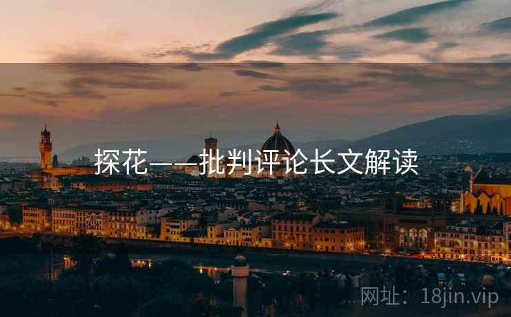 探花——批判评论长文解读